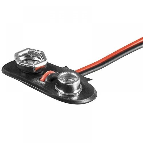 Clip batteria per blocchi 9V, a for
