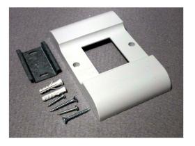 KIT PLACCA CALOTTA 2 MODULI DIN PER