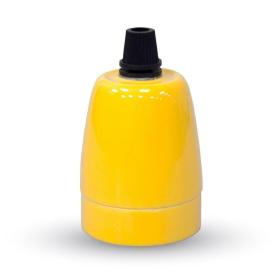 PORTALAMAPDA IN PORCELLANA GIALLO -