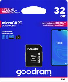 GoodRAM microSD 32GB class 10 UHS I