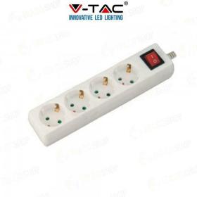 Presa 4 vie con interruttore 3G 1,5
