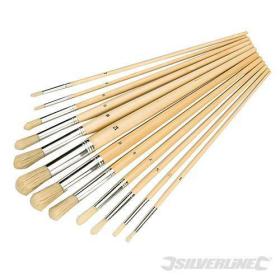 SET DI 12 PENNELLI IN LEGNO PER PIT