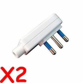 SPINA ELETTRICA PIATTA A PIPA 16A 2