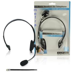 CUFFIA CON MICROFONO RJ 9 PER PC TE