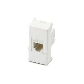Master 21215 Mix presa RJ11 1 plug 6/4 colore Bianco