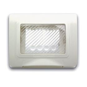 AVE 44SP03B PLACCA IP55 RAL9010 MEMBRANA S44 3MOD - AUTOPORTANTE -3 MODULI