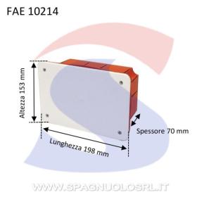 faeg 10214 cassetta di derivazione con coperchio da incasso ip40 198x153x70