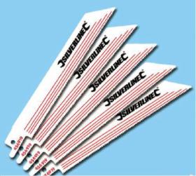 5 LAME PER SEGA A SCIABOLA 18 TPI filettatura 150mm non Ferrosi taglio metalli