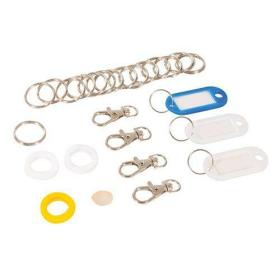Set anelli per le chiavi ed etichette 26 p.zi 26 p.zi