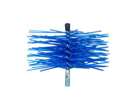 scovolo tondo in nylon 200 mm per pulizia tubi acciaio inox stufa stufe