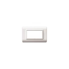 Placca "Tecnopolimero 44" 3 Moduli Bianco RAL 9010 AVE 44PY03B