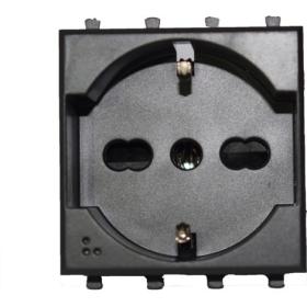 PRESA SCHUKO COMBINATA CON1 PRESE BIPASSO 2 MODULI - DOMUS