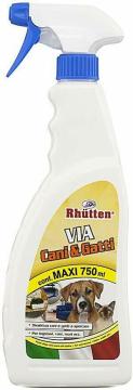 RHUTTEN DISABITUANTE CANI E GATTI SPRAY DISSUASORE ANIMALI 750 ML