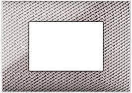 Placca Ave Young Sistema 44 Colore Carbon Chiaro 3D 4 Moduli 44PJ04CBC/3D