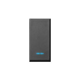 AVE TEKLA44 445001 INTERRUTTORE 1P NERO OPACO ILLUMINABILE