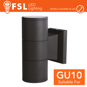 APPLIQUE 2 VIE CON PORTALAMPADA GU10 ILLUMINAZIONE BIDIREZIONALE IP54 ESTERNO