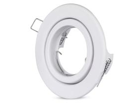 ADATTATORE PER FARETTI GU10 ROTONDO REGOLABILE BIANCO