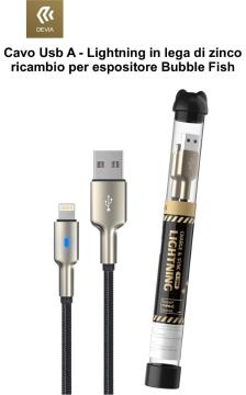 Cavo Bubble Usb A - Lightning lega zinco
