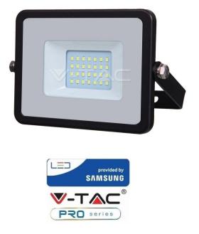 Faro Nero LED IP65 20W ultrasottile Chip Samsung V-TAC PRO VT-20B 4000K SKU 440