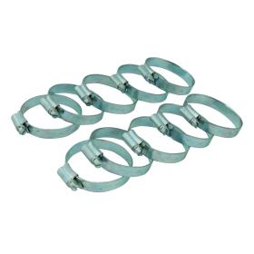 Lot de 10 colliers de serrage acier zingue  45-60 mm serflex pour tuyau