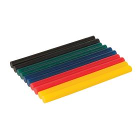 10pk Mini Bastoncini Colla A Caldo Colorati 7,2 X 100 mm