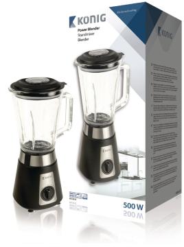 Frullatore miscelatore elettrico da 500 W con accessori