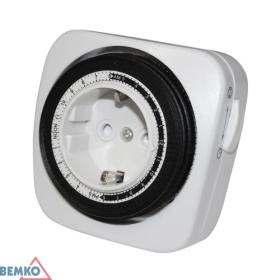OROLOGIO temporizzatore meccanico mini Schuko BEMKO TSMD20 24H