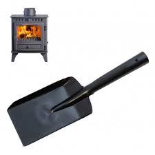 Carbone Pala 100mm Acciaio Nero Metallo Polveriera