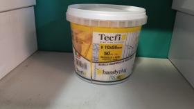 TECFI Secchiello tass.univers. nylon giallo c/ vite TPS, 50 pz 10x50mm