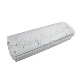 V-TAC LAMPADA D'EMERGENZA LED A PARETE 4W ANTI BLACK OUT 3 ORE AUTONOMIA IP65