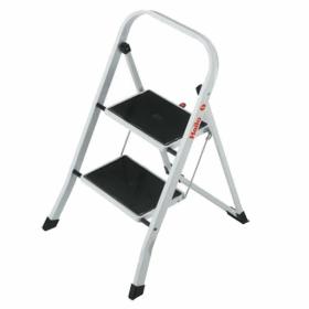 SCALA SGABELLO JOKER  IN ALLUMINIO 2 GRADINI ANTISCIVOLI SCALETTA RICHIUDIBILE