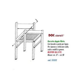 tiranti tirantini per irrobustimento sedie in legno cm. 37-48 blister pezzi 8