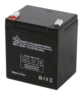 Batteria piombo-acido ricaricabile da 12V  5000 mAh 101 x 90 x 70 mm