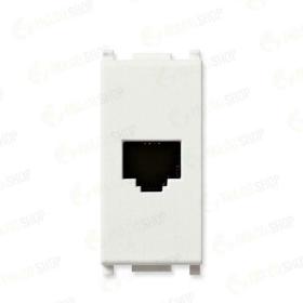 PRESA TELEFONO RJ11 VIMAR PLANA 14320 BIANCA