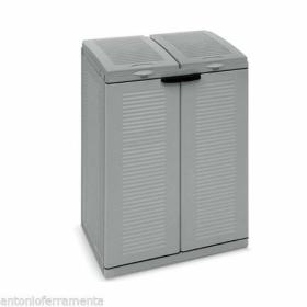 Pattumiera differenziata multipla Terry Ecocab Eco Cab2 armadio 2 ante resina