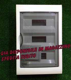 centralino quadro da incasso 36 moduli barra din con portello bianca