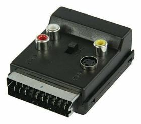 Adattatore SCART Commutabile Maschio SCART Femmina  S-Video Femina 5412810282920