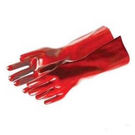 GUANTI da LAVORO LUNGHI PVC 40 cm  GOMMA LATTICE NEOPRENE INDUSTRIALI ANTIACIDO