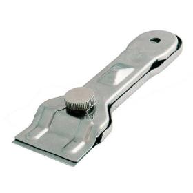 RASCHIETTO METALLICO RIMOZIONE RESIDUI PER VETRI E SUPERFICI LISCIE LAMA 43 mm