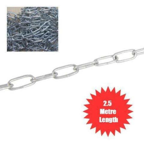 elettro-catena galvanizzata acciaio zincato resistente uso interno 2mmx2,5