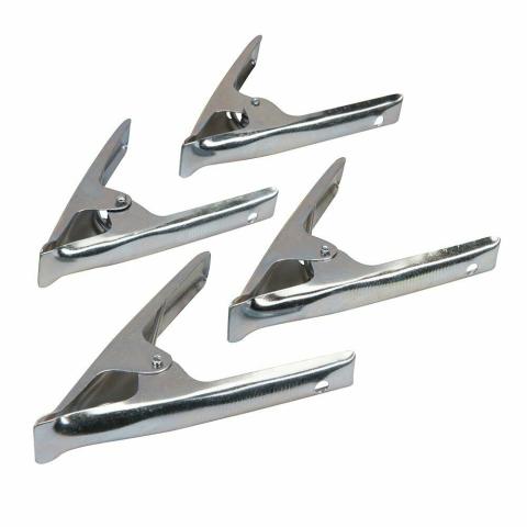 set kit 4 clip Bancarella Teloni tenda clip Strong morsetti a molla Morsetti