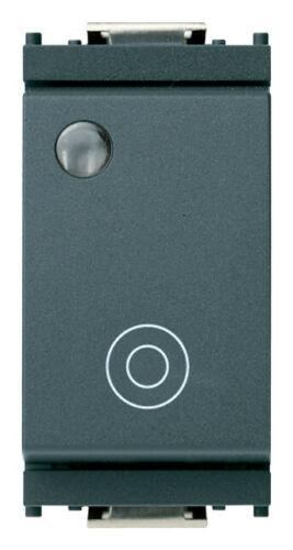 PULSANTE VIMAR IDEA 16090 1PNO 10A GENERICO LUMINOSO GRIGIO