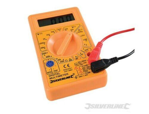 TESTER MISURATORE DIGITALE COMPLETO DI PUNTALI Corrente Resistenza cc e Ca