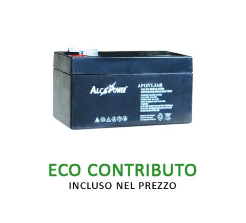 BATTERIA 12V1.3AH ALCAPOWER BATTERIA ERMETICA RICARICABILE A PIOMBO 12VOLT