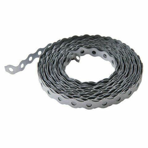 BANDELLA FORATA IN ACCIAIO ZINCATO MT. 10 - mm.12 NASTRO DI FISSAGGIO IDRAULICI