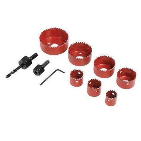 SET KIT 11 FRESE  TAZZA HSS BIMETALLICHE PER TRAPANO AVVITATORE FORA CARTONGESSO
