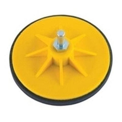 PLATORELLO TRAPANO VELCRO BIADESIVO 125 mm perno 10 mm POGGI PROFESSIONAL