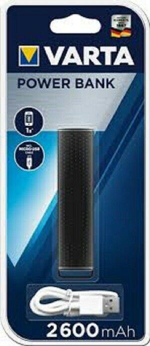 POWER BANK SLIM 2600 MAH LI-ION USB VARTA