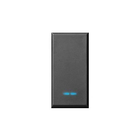 AVE TEKLA44 445001 INTERRUTTORE 1P NERO OPACO ILLUMINABILE