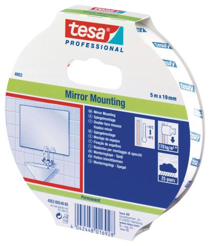 NASTRO BIADESIVO PER SPECCHI TESA 19MMX5M